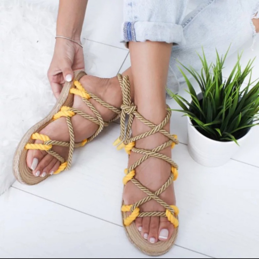 Hemp Rope Sandals - Picture 3 of 4